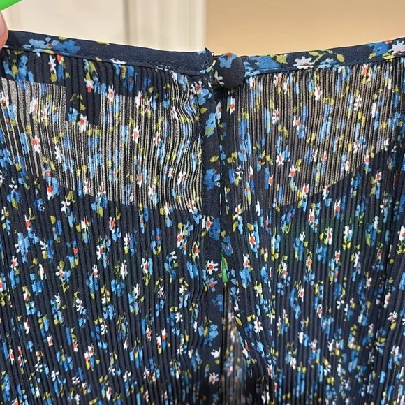 Madewell Plisse Dress. Size L. - Picture 6 of 10